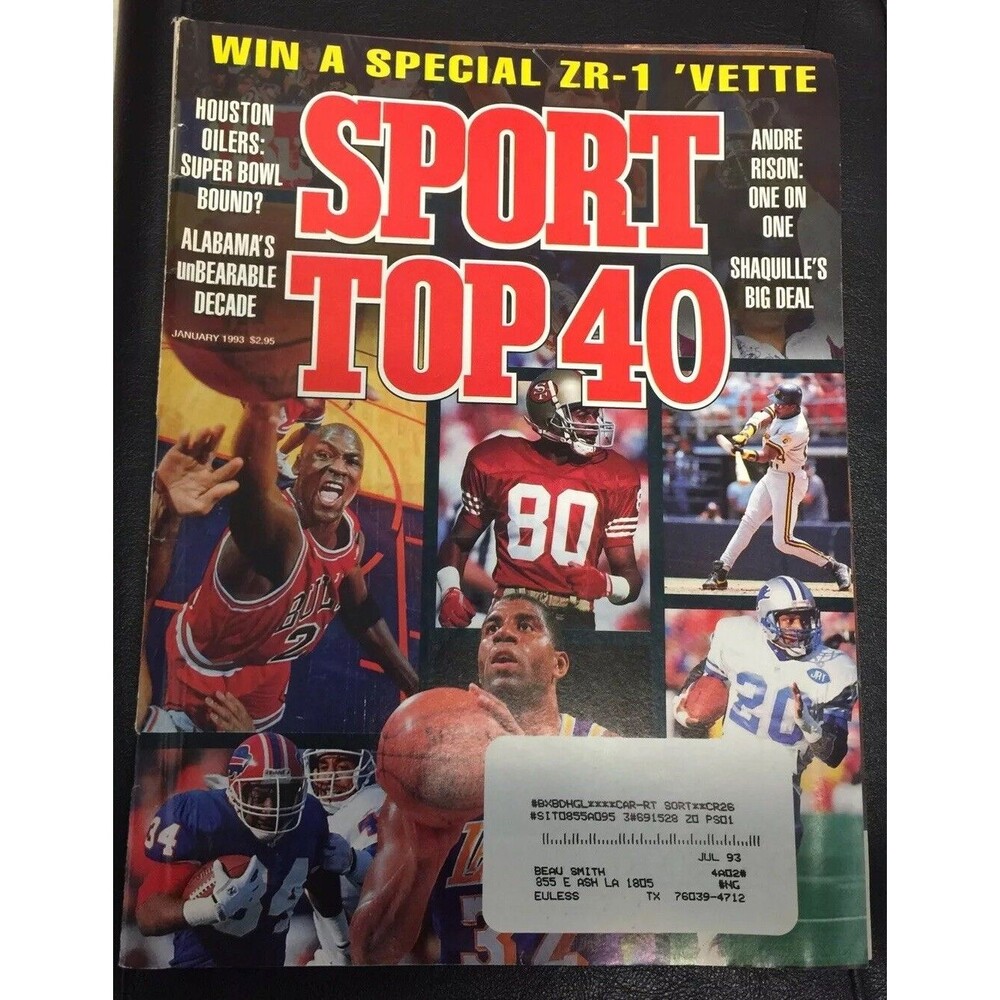 1993 JANUARY SPORT MAGAZINE - TOP 40 - MICHAEL JORDAN - CW 314